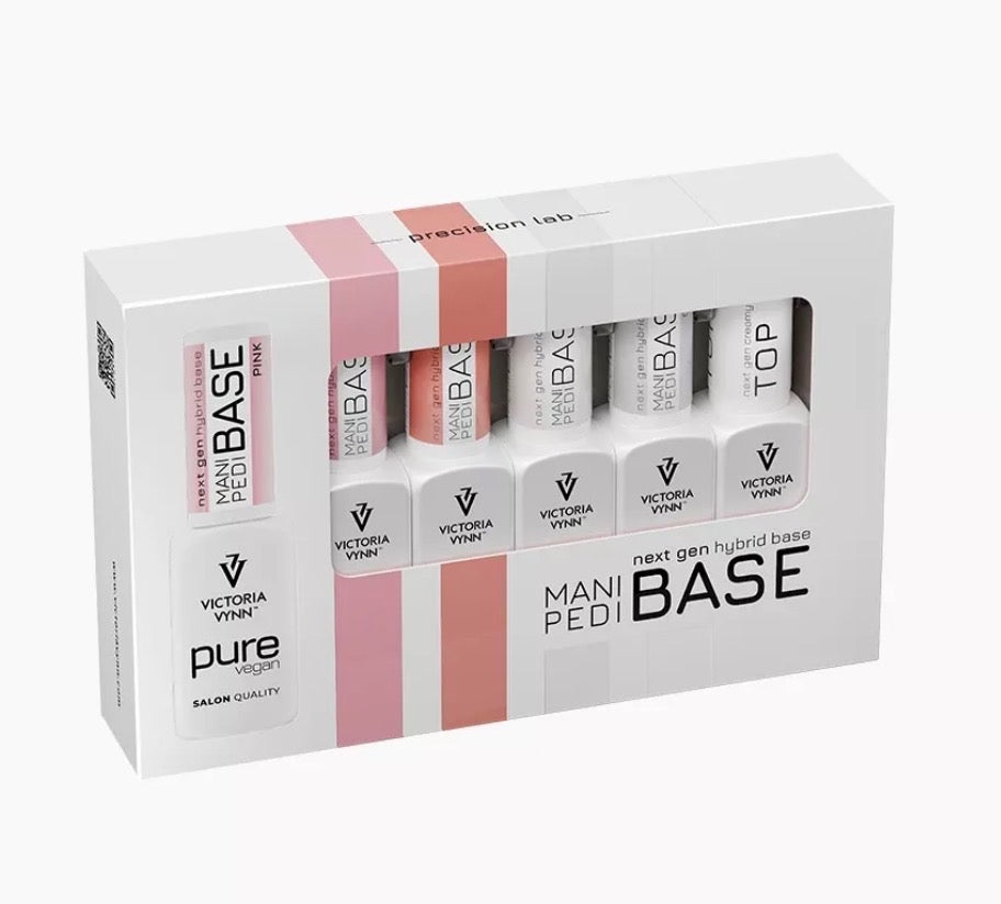 Mani Pedi Base + Pure Creamy Hybrid Top