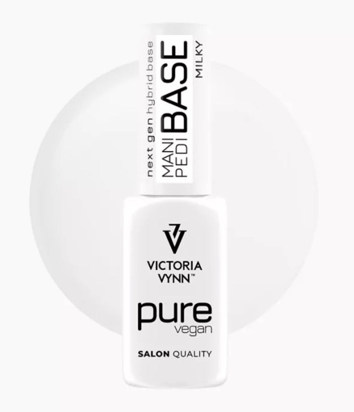 Mani Pedi Base + Pure Creamy Hybrid Top