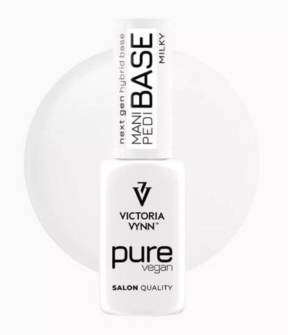 Mani Pedi Base + Pure Creamy Hybrid Top