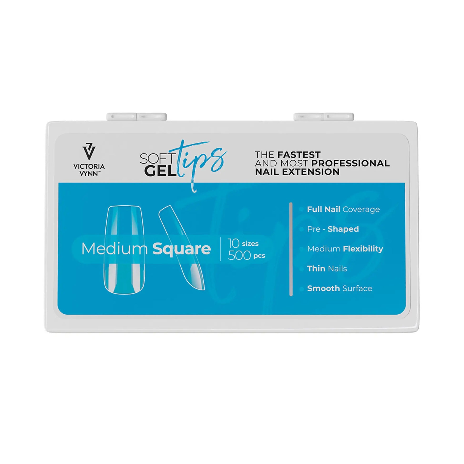 Victoria Vynn Soft Gel Tips Set With Medium Square Tips