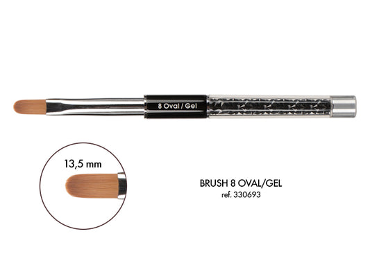Oval Gel Brush 8